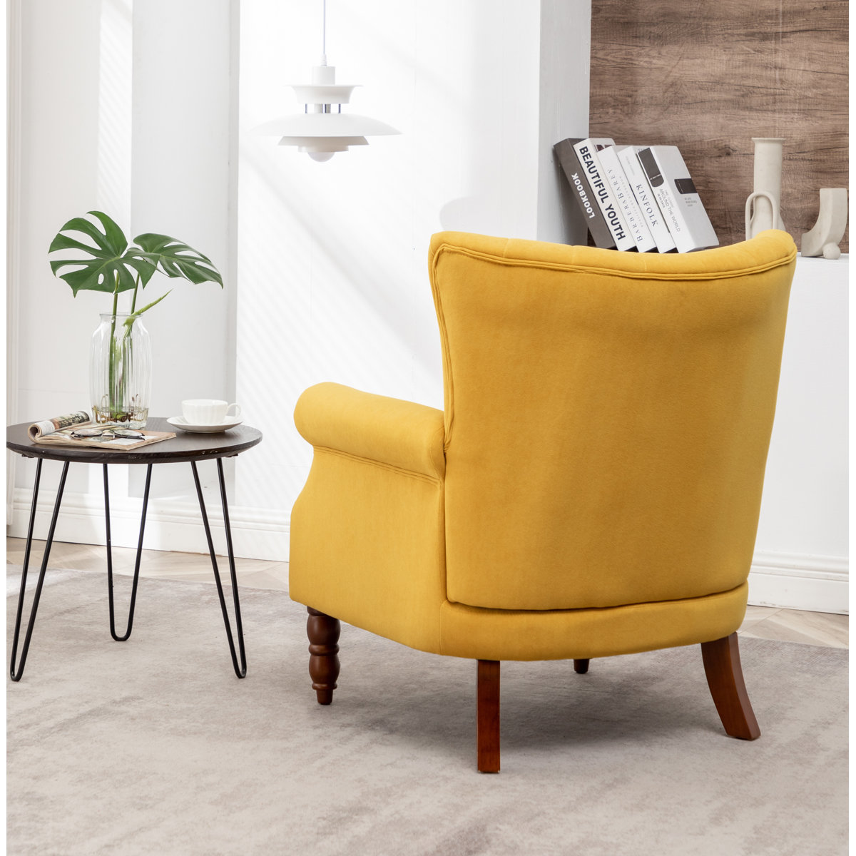 Johnathan 29'' Wide Velvet Wingback Chair